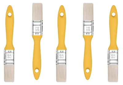 Imagen del producto de HARDY WORKING TOOLS, juego de pinceles planos M7, 5 unidades, anchura de 20 mm, pinceles para pintura