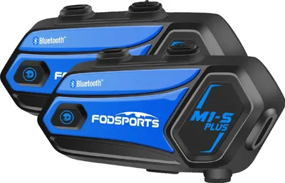 Immagine prodotto di Interfono per casco da moto, comunicazione per 8 motociclisti, lunga portata, supporto radio FM
