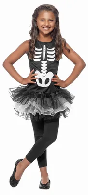 Produktbild von Skelett Tutu Kindergröße: 146-158