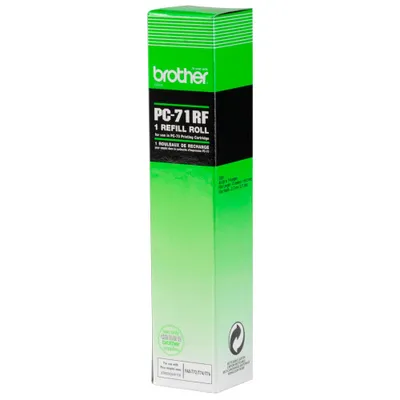 Zdjęcie produktu dla Brother PC-71RF, Wstążka do faksu, 144 stron(y), Czarny, FAXT72 / FAXT74 / FAXT76 / FAXT78 / FAXT7 Plus / FAXT92 / FAXT94 / FAXT96 / FAXT98 / FAXT102 /..., Termotransferowy, 1 szt.