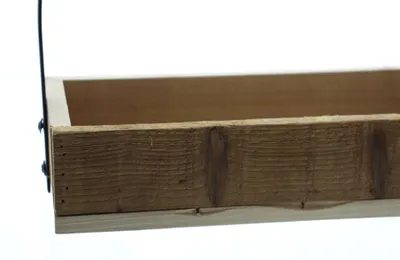 Produktbild von Planzer "Bogen" aus recyceltem Holz & Metall, Deko-Board, Kerzenleiste, Pflanzkasten, Blumenkasten, Pflanzgefäß