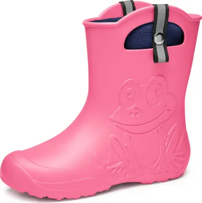 Produktbild von Damen federleichte EVA Gummistiefel Regenschuhe gefüttert LA-CA-FrogWom265 (Rosa, 36/37)