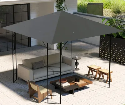 Produktbild von Ersatzdach für Pavillon 3 x 3 m Wasserabweisend Pavillondach Ersatzbezug 370 g/m² Gartenpavillon