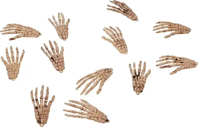 Immagine prodotto di Mani d'osso 8 cm, (6 paia in un sacchetto)