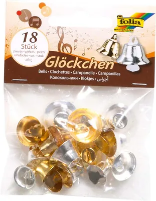 Produktbild von Folia 12720, Bastelset für Kinder, Gold, Silber, 18 Stück(e)