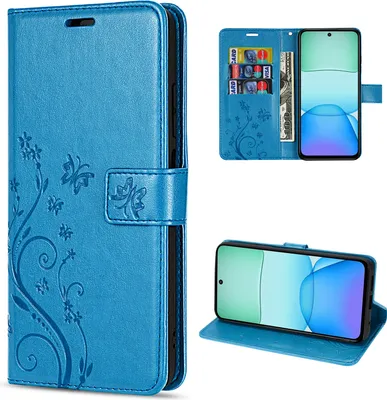 Produktbild von Xiaomi Redmi 13 Handyhülle Wallet Case Flip Cover Tasche Blau