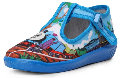Produktbild von Ladeheid Kinder Hausschuhe LARW001 (Blau Zug, 18 EU)