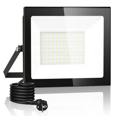 Immagine prodotto di Faretto LED da esterno - 100 W - 6500 K (bianco freddo) - 220–240 V - Grado di protezione IP66 (resistente all'acqua) - Confezione da 1 pezzo