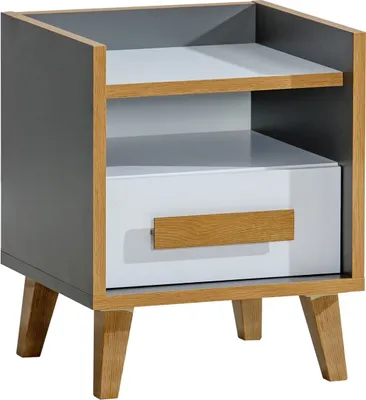 Produktbild von Furniture24 Nachttisch, Nachtschrank WERSO W-11 mit Schublade