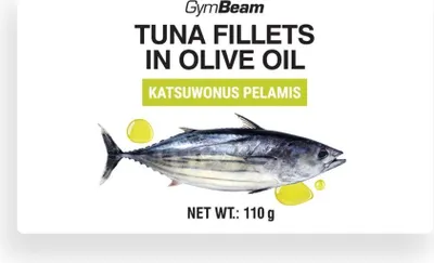 Zdjęcie produktu dla GymBeam - Filety z tuńczyka w oliwie z oliwek 110 g