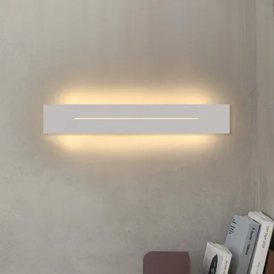 Produktbild von ZMH Wandleuchte Innen Wandlampe LED- 30CM Modern Flurlampe Warmweiß Schlafzimmer Weiß Treppenhauslampe 8W Wandbeleuchtung für Flur Treppenhaus