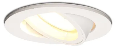 Image de HOFTRONIC - Spot LED encastrable 4W 345lm 2700K GU10 Inclinable Blanc IP20