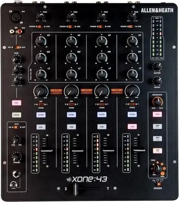 Productafbeelding van Allen & Heath XONE:43, een analoge DJ-mixer met 4 kanalen en 1 aux-kanaal