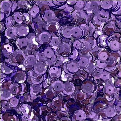 Produktbild von LOVEART SEQUINS für Handwerk Runde Lose metallic Pailletten 9mm/15g, lila