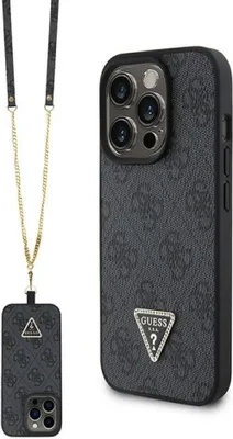 Produktbild von Guess Crossbody 4G Metal Logo Case fr Apple iPhone 15 Pro - black