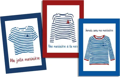 Image de Lot de 3 Torchons Jolie mariniere