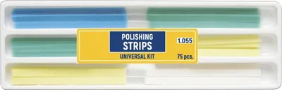 Produktbild von 75 Stück Zahn Schleifpapier – Interdental Polierstreifen, 4mm Breite, Harz für Zahnpolierung, für Zahnpflege