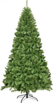 Image de Arbre de Noël artificiel CM22733, 230 cm, avec pied en métal, système de pliage, vert