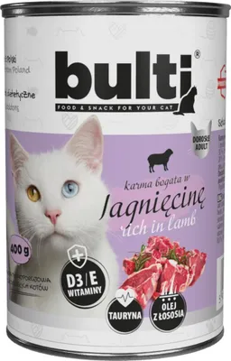 Zdjęcie produktu dla BULTI Mielonka jagnięca przysmak dla kota 400 g