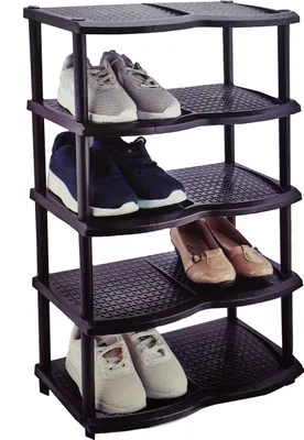 Produktbild von MICHELINO Schuhregal mit 5 Ebenen schwarz 39552