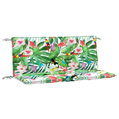 Zdjęcie produktu dla vidaXL Poduszki na ławkę ogrodową 2 szt. Wielokolorowy materiał 120x50x7 cm