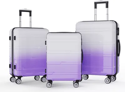 Produktbild von UnboxG Kofferset 3tlg. M-L-XL, Trolley Koffer Reisekoffer Reisekofferset Gepäck Rollkoffer TSA 4 Rollen ABS-Hartschale Teleskopgriff