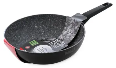 Zdjęcie produktu dla Patelnia Wok 28 Cm Brio Black Stone