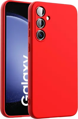 Produktbild von Hülle für Samsung Galaxy S23 FE Handy Schutz Cover Silikon Gel Case Handyhülle, rot