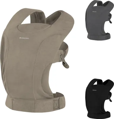 Produktbild von Kikkaboo Babytrage Riley Bauchtrage Rückentrage breite Schultergurte ab 4 Monate beige
