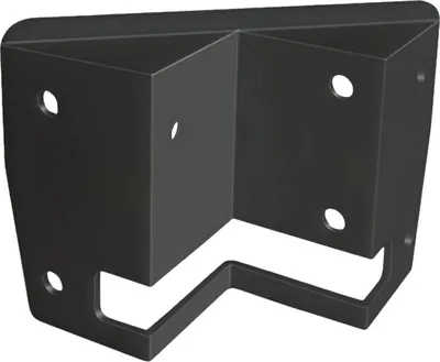 Produktbild von LUXULA Eckwandhalterung für Fluter LX400190, 191, 192, 193, schwarz