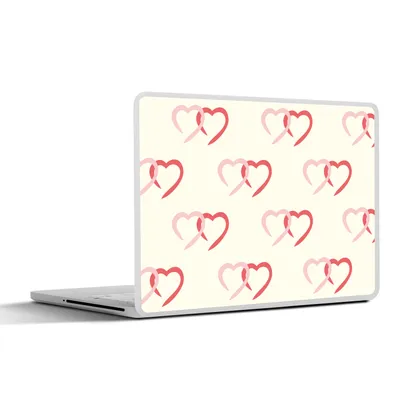 Produktbild von MuchoWow® Laptop Aufkleber Sticker Cover Valentinsgeschenk - Liebe - Muster 31x22.5 cm - Laptop-Deko