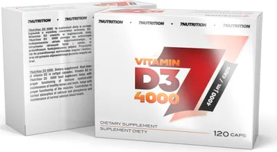 Zdjęcie produktu dla 7Nutrition Vitamin D3 4000 120Cap