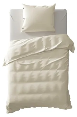 Productafbeelding van Yellow Dekbedovertrek Percale - off white 140x200/220cm