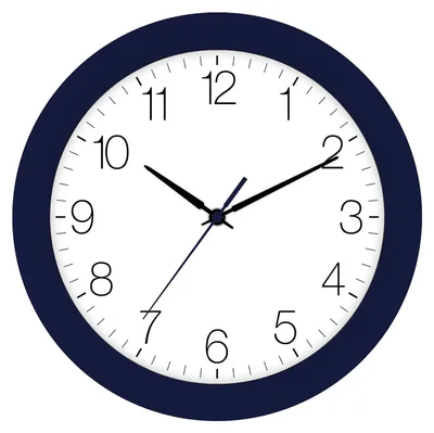 Produktbild von EUROTIME Funk-Wanduhr indigo-blau