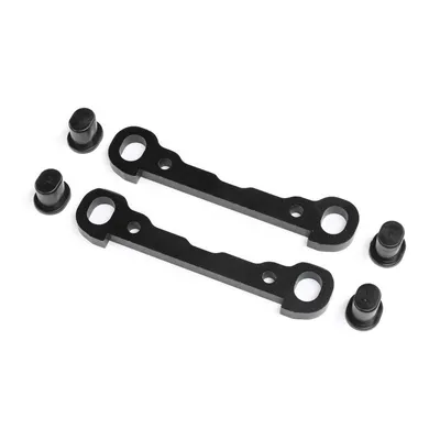 Produktbild von Losi Front Hinge Pin Braces, Black: DBXL 2.0