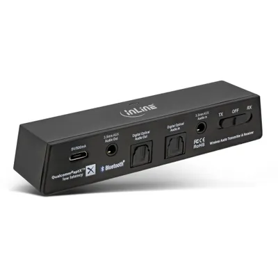 Produktbild von InLine® Bluetooth Audio Transceiver, Sender/Empfä., BT 4.1, aptX, Klinke+Toslink