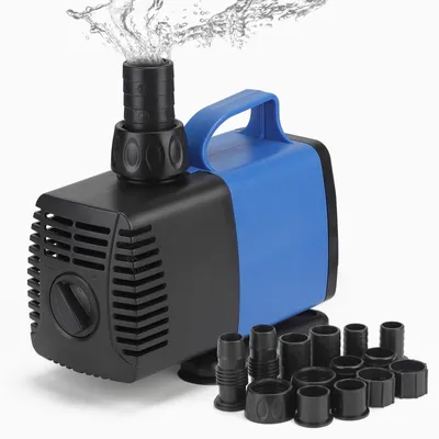 Produktbild von Teichpumpe 6500 l/h - Filterpumpe - Springbrunnenpumpe - Einstellbare Durchflussregelung