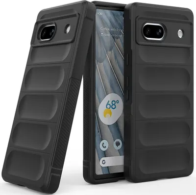 Produktbild von Handyhülle für Google Pixel 7A Weich TPU Silikon Stossfest Anti-rutsch Hülle Schwarz