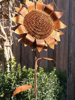 Produktbild von Edelrost Gartenstecker Sonnenblume