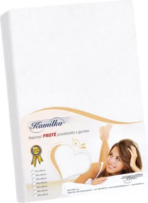 Obrázek produktu pro Froté prostěradlo - 90x200x40 -  bílá