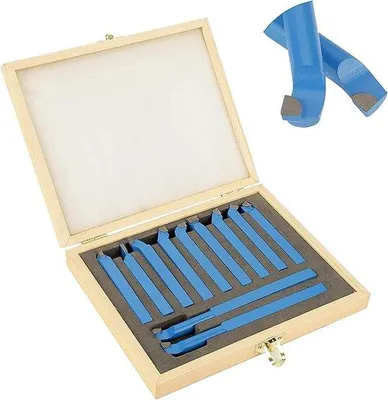 Zdjęcie produktu dla Zestaw 11-częściowy z wiertłami z węglika spiekanego, narzędzia tokarskie 8x8 mm