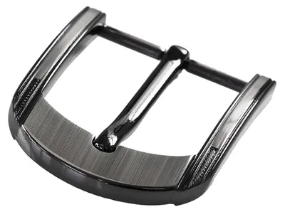 Gürtelschnalle / Gürtelschließe 40mm Metall, anthrazit, Var. C