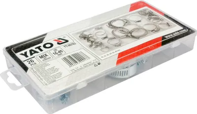Obrázok produktu pre Yato YT-06782, Potrubná objímka, Žehlička, 26 kusov