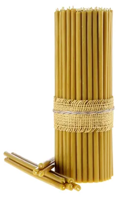 Bienenwachskerzen, 75 Stück, 30,5 cm, Ø 9,6 mm, gelb