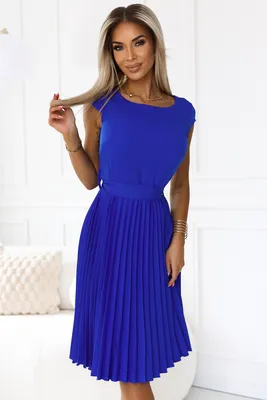 Produktbild von Numoco Formelle Frauenkleider Lila kornblumenblau XL
