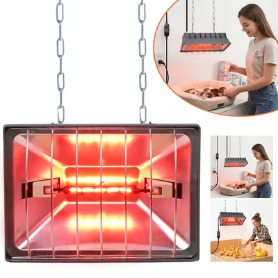 Produktbild von Rotlichtlampe Wärmelampe für Küken, Heizlampe Hühnerstall, Wärmelampe Tiere, für Küken, Ferkel, Welpen usw