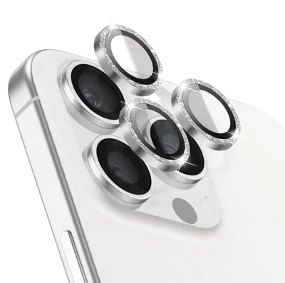 Zdjęcie produktu dla Zanaé, ochrona obiektywu aparatu do iPhone 15 Pro / 15 Pro Max / 16 Pro / 16 Pro Max, kolor srebrny
