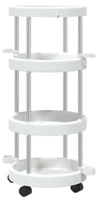 Produktbild von vidaXL Reinigungswagen mit Aufbewahrungskorb Aluminium