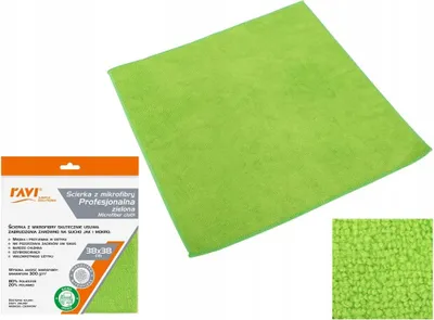Obrázek produktu pro Profesionální utěrka z mikrovlákna 38x38 cm zelená