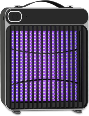 Produktbild von Elektrische Insektenvernichter – Mückenlampen, Fliegenfänger – Schädlingsbekämpfung – Geräuscharmer Betrieb – 25 x 23 x 5 cm – Schwarz